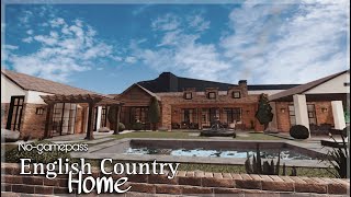 BLOXBURG  English Country Home  NoGamepass  Speedbuild 22 [upl. by Akinihs]