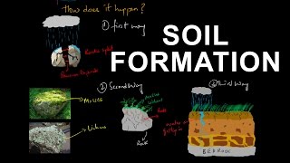 How soil is formed from rocks  Soil formation  Pedogenesis [upl. by Brathwaite]