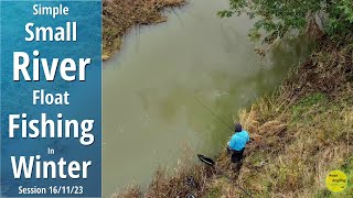 Simple Small River Float Fishing With Bread  Roving With The Stick Float  161123 Video 450 [upl. by Anwahs92]