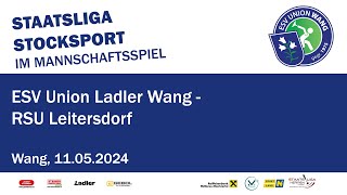 Staatsliga Herren 2024  ESV Union Ladler Wang  RSU Leitersdorf  11052024 [upl. by Brocklin]