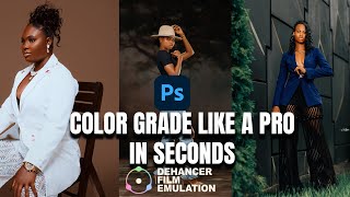 HOW TO COLOR GRADE IN PHOTOSHOP IN SECONDS USING DEHANCER [upl. by Robers143]