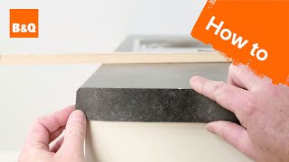 How to fit a kitchen worktop [upl. by Nalym]