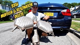 335i Muffler And Resonator Delete [upl. by Anewor]