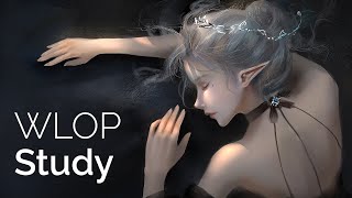 Wlop Study  Digital Painting Real Time Process CSP [upl. by Lem]