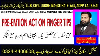 PRE EMPTION ACT ON FINGER TIPS [upl. by Ornie]