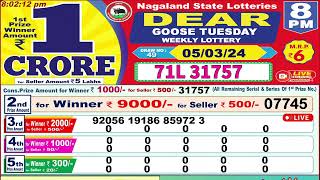 Dear Goose Tuesday Weekly Lottery 8PM 05032024 [upl. by Mellen]