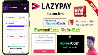 Lazy Pay New Update Express Personal loan up to 5Lak full details in Tamil 2023Tech and Technics [upl. by Dlaner]