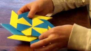 Origami Ninja Star \ Frisbee reversable [upl. by Broder898]