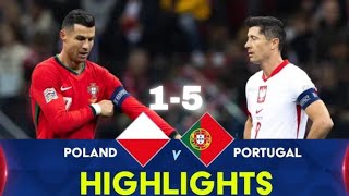 Portugal vs Poland 51 full Highlights  UEFA Nations League 2024 4K [upl. by Narual]