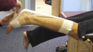 Achilles Tendon Taping Demonstration  Athletic Training [upl. by Vevina833]