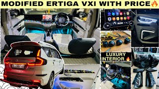 Ertiga CNG Modification 2024 🔥 Ertiga 2024 Lxi to Zxi Modified 😱 Ertiga Accessories With price [upl. by Sharona605]