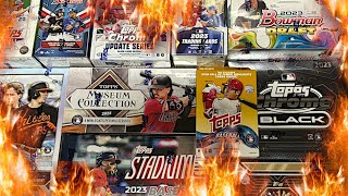 FRIDAY NIGHT FIRE Opening NEW Baseball Cards [upl. by Yecart]