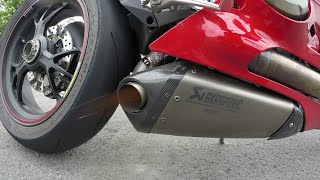 Ducati 1299 Panigale S Akrapovic Exhaust Sound Startup  Revving [upl. by Atined507]