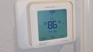 Honeywell Proseries Thermostat Battery Replacement [upl. by Cordey409]