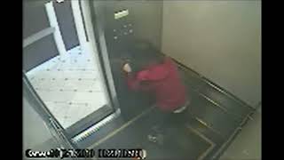 Lam Elisa Cecil Hotel Elevator Video Los Angeles California [upl. by Havelock]