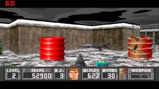 Wolfenstein 3D Spear End Of Destiny  Level 2 [upl. by Diannne]