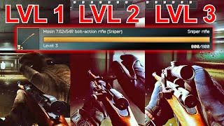 Mosin Man 800 Times Mosin Max Level 3 Weapon Mastering Comparison  ESCAPE FROM TARKOV 1212 EFT [upl. by Swanhilda474]