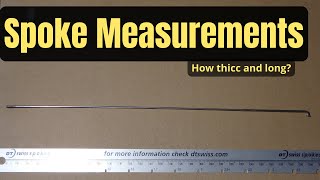 Measuring Bicycle Spokes [upl. by Menard]