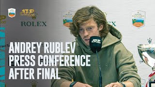 Andrey Rublev Press Conference After Final  Rolex Monte Carlo Masters 2023 [upl. by Aseela]