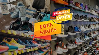 Dhamaka Offer  Free Shoes shoes sports sneakers sportsshoeswholesaler sportsequipment fashion [upl. by Adnawyek]