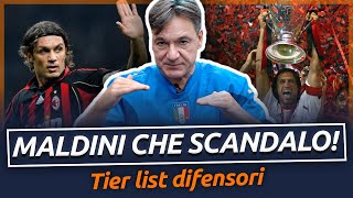 MALDINI CHE SCANDALO  TIER LIST difensori  Fabio Caressa [upl. by Amadeus]