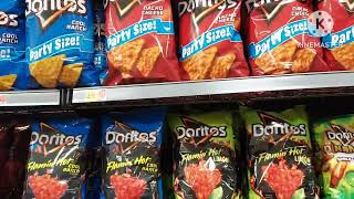 Name Brand Chips Snack Break Time ⏲️ WalMart 🛒 Doritos Large Variety Of Selections 👧 Smartfood [upl. by Ytsur706]