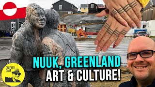 Exploring GREENLANDIC INUIT CULTURE in Nuuk Greenland Nuuk Art Museum amp city walking tour [upl. by Alakim]