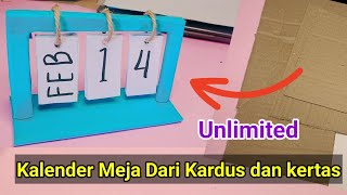 Kalender Dari Kardus  Kerajinan Kardus Bekas [upl. by Miko]