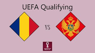 Romania vs Montenegro  European Qualifying Group C [upl. by Merwyn398]