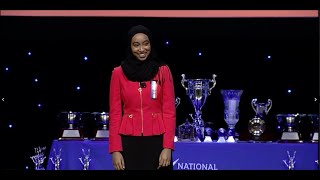 NSDA 2018 Original Oratory National Champion  Halima Badri [upl. by Latoya]