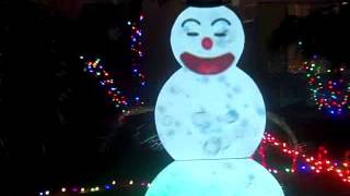 Snowman with chritmas light controller box super light sh [upl. by Esinev]