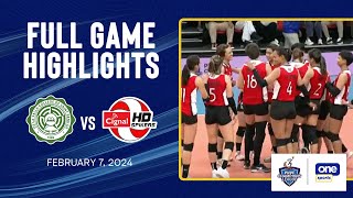 CSB Lady Blazers vs Cignal HD Spikers highlights  2024 PNVF Champions League – Feb 7 2024 [upl. by Leavitt103]