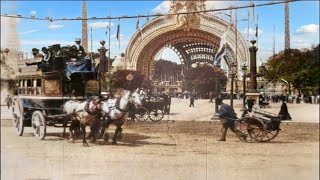 Paris 1900 in color Exposition Universelle 60fps Remastered wsound design added [upl. by Elag]