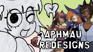 REDESIGNING APHMAU CHARACTERS Speedpaint  Commentary [upl. by Twila]