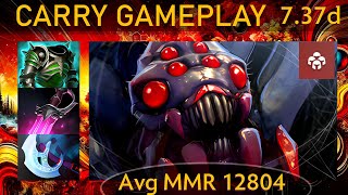 ⭐ 737d Broodmother KAD  29 KP  78 Carry Gameplay  Dota 2 Top MMR [upl. by Morville]