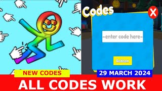 ALL CODES WORK BILLY CLICKER Speed Race Clicker ROBLOX  NEW CODES  29 MARCH 2024 [upl. by Ecirb396]