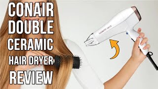 Ultimate Hair Styling Guide Conair Double Ceramic Hair Dryer Review 2024 [upl. by Imar94]