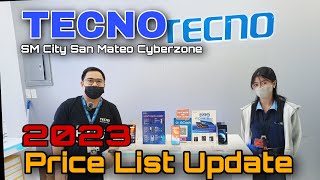 TECNO Price List Update 2023 Tecno Camon 18 Premier Pova 4 Pro Pova Neo 2 Camon 19 Series [upl. by Bridget]