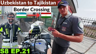 Uzbekistan Border Police Almost Caught my Drone 🇹🇯 S8 EP21  Pakistan to Japan Motorcycle Tour [upl. by Nirehs270]