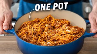 The Faster BETTER Way to make Spaghetti amp Meat Sauce 25 Mins [upl. by Rebme932]