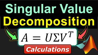 Singular Value Decomposition SVD ⭐ Complete WorkedOut Example ☀️ Calculations amp MATLAB Solutions [upl. by Roselani]