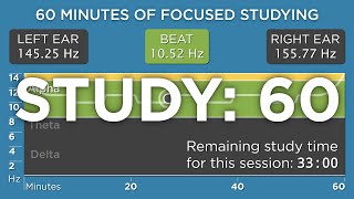 60 Minutes of Focused Studying The Best Binaural Beats [upl. by Ambert902]