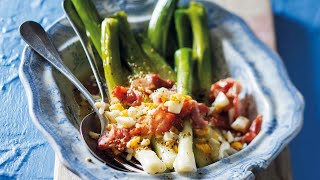 Recette  Salade tiède de poireaux aux lardons [upl. by Ongun]