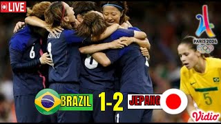 Brazil 12 Japan LIVE  Womens Olympic Football Tournament Paris 2024 [upl. by Iaria933]