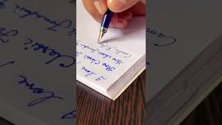 Fountain pen review English writing camlin kokuyo trinity Royal blue ink smooth handwriting ink [upl. by Conal]