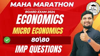 Chap 3A  Economics  MahaRevision  Board Exam 2024  AKCA  64 marks Done  12 Marks [upl. by Ennasus973]