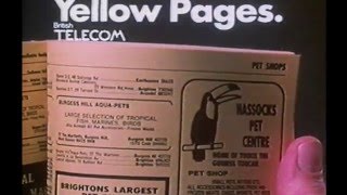 Yellow Pages Let your fingers do the walking 1982 TV Commercial [upl. by Itsym]