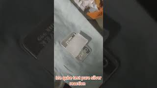 aura gold app silver bar 50g ice qube test [upl. by Myk28]