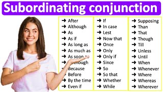 SUBORDINATING CONJUNCTIONS 📚 Learn all types with examples  English Grammar [upl. by Penthea]