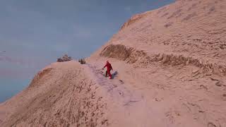 Appreciating Visuals Snowy Mountain Range Hike GTA V [upl. by Florida]